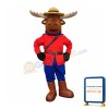 Safety Moose Mascot Costume