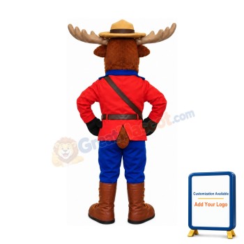 Safety Moose Mascot Costume