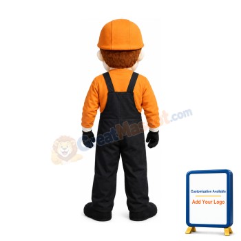 Old Builder Mascot Costume