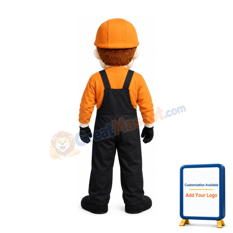 Old Builder Mascot Costume