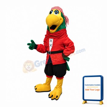 Captain Parrot Mascot Costume