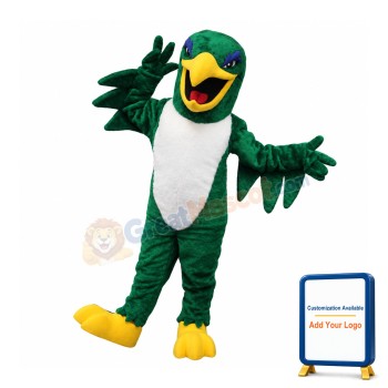 Green Falcon Mascot Costume Free Shipping