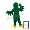 Green Falcon Mascot Costume