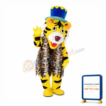 Happy Tiger Mascot Costume