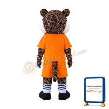 Happy School Leopard Mascot Costume