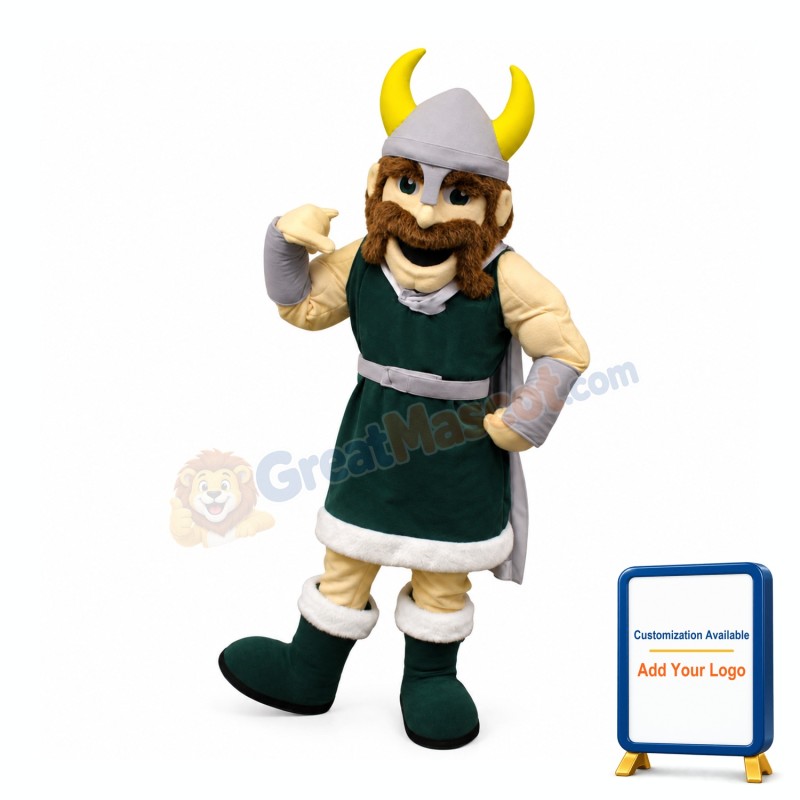 Friendly Viking Mascot Costume