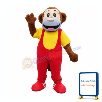 College Monkey Mascot Costume