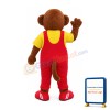 College Monkey Mascot Costume