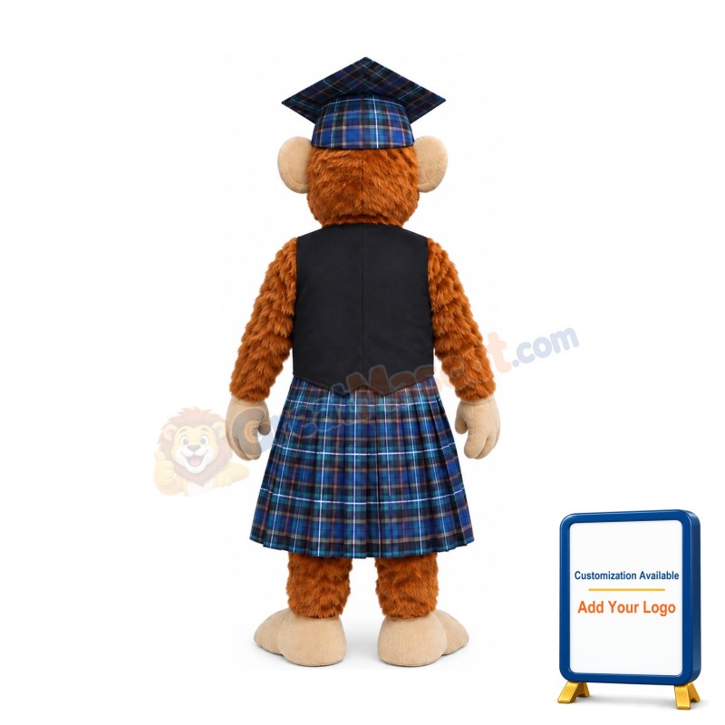 Learned Monkey Mascot Costume