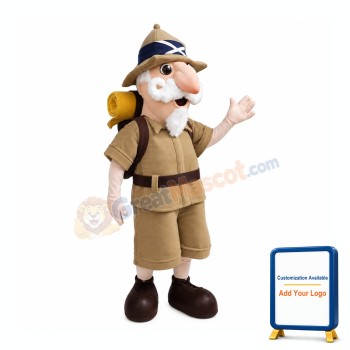 Old Explorer Mascot Costume