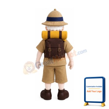 Old Explorer Mascot Costume