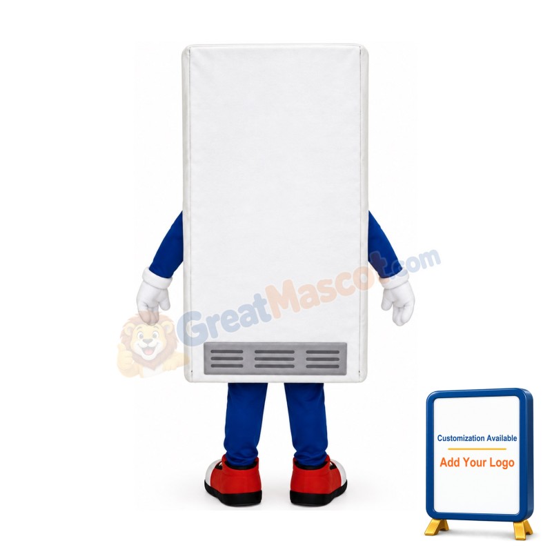 White Fridge Mascot Costume