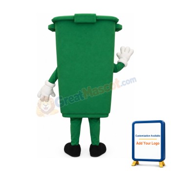 Green Bin Mascot Costume
