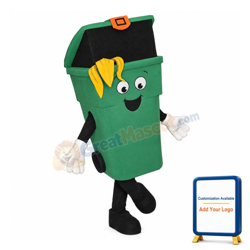 Happy Green Bin Mascot Costume