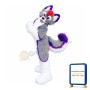 Purple & Grey Husky Dog Mascot Costume