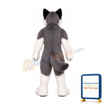 Super Friendly Wolf Mascot Costume