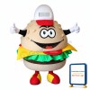 Happy Burger Mascot Costume
