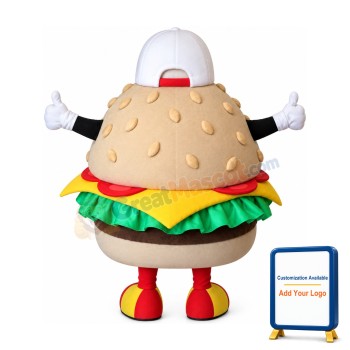 Happy Burger Mascot Costume