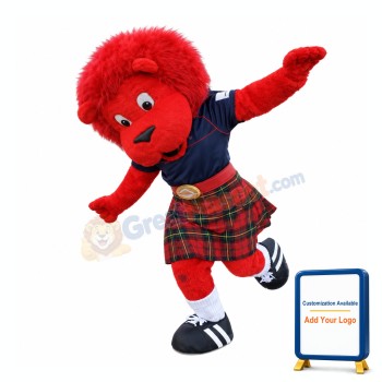 Red Lion Mascot Costume