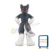 Gray Husky Dog Mascot Costume