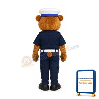 Police Bear Mascot Costume