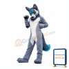 Grey & White Wolf Mascot Costume