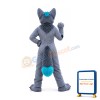 Grey & White Wolf Mascot Costume