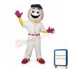 Happy Baseball Man Mascot Costume