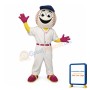 Happy Baseball Man Mascot Costume