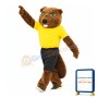 Sport Dark Brown Beaver Mascot Costume