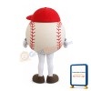 Sport White Baseball Mascot Costume