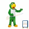All Green Parrot Mascot Costume