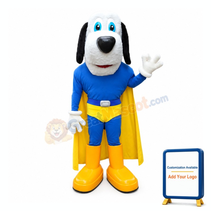 Super Power Dog Mascot Costume