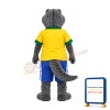 Gray & Yellow Crocodile Mascot Costume