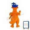 Orange Dinosaur Mascot Costume
