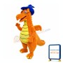 Orange Dinosaur Mascot Costume