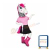 Beautiful Female Zebra Mascot Costume