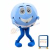 Blue & White Ball Mascot Costume