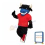 Sport Blue & Black Bull Mascot Costume