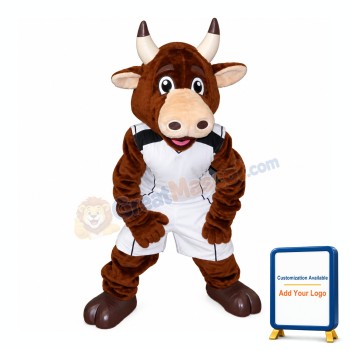 College Sport Bull Mascot Costume