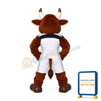 College Sport Bull Mascot Costume