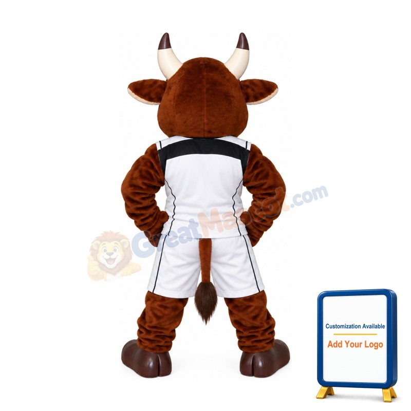 College Sport Bull Mascot Costume