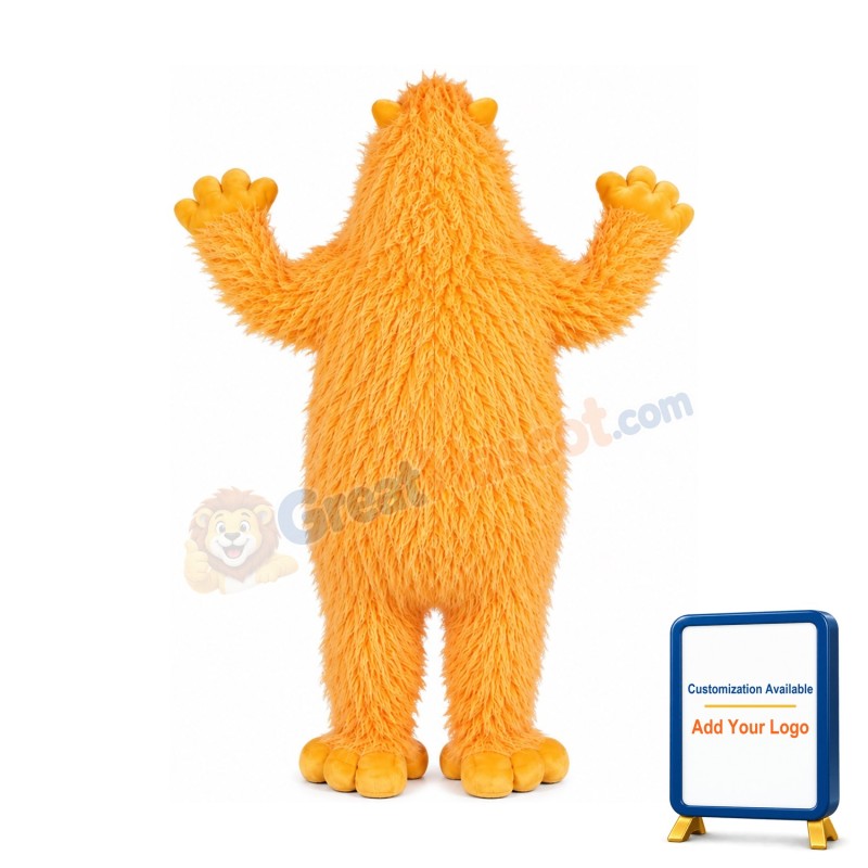Super Cute Yellow Monster Mascot Costume