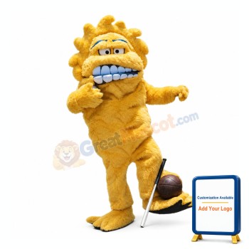 Yellow Monster Mascot Costume