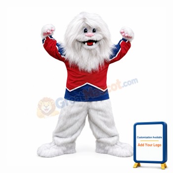 White Yeti Mascot Costume