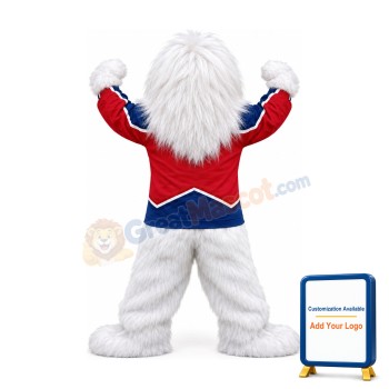 White Yeti Mascot Costume