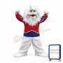 White Yeti Mascot Costume