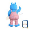Cute Blue Monster Mascot Costume