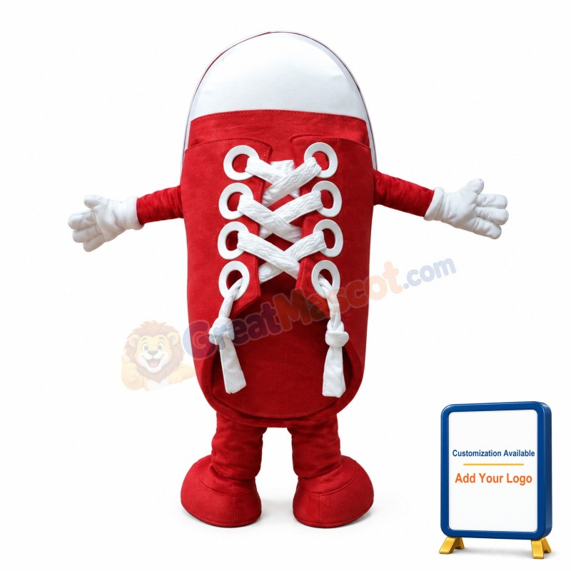 Red Shoes Mascot Costume