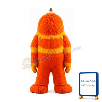 Orange Monster Mascot Costume